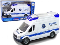 LeanToys Interaktiv polisbil Ljus Ljud Öppningsbara dörrar