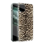 Yoedge Clear Silicone Case for Samsung Galaxy A52 5G 6.5 inch,Soft TPU Shockproof Transparent Bumper Cover for Samsung A52, Women Girl Fashion Anti-Scratch Protective Phone Case Back Cover - Leopard