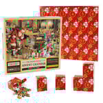 Skickas från Sverige Pussel adventskalender 2024, 1008 pusselbitar 24 dagars Toy Shop Jigsaw puzzle TOY SHOP julnedräkning julkalender a