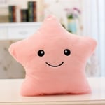 Lysande kudde Mjuk fylld plyschleksak Färgglad Stars Cushion - spot sales Pink