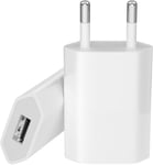 2 Pack Chargeur Prise Usb, Embout Chargeur Secteur Adaptateur Pour Iphone 11, X, 8, 7, 6, Xr, Xs, Plus, Pro, Se, Mini, Ipad, Samsung Galaxy/Note Xiaomi Huawei Sony Lg Universel 5v Bloc Charger Usb