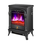 JHSHENGSHI Free-Standing Stove Heating Intelligent Infrared Room Heating Electric Fireplace Heating With Realistic Log And 3D Flame Effect - 37 23 50 Cm