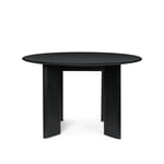 Bevel Table Round Ø117 / Black Oiled Beech