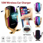 Automatic Clamping Qi Wireless Car Fast Charger Mount Air Vent Car Phone Holder
