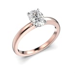 Festive Selena enstens diamantring oval rosevitguld 0,70 ct 18-683-070-PV-HSI1