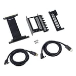 CableMod Support de Carte Graphique Vertical avec câble de Montage PCIe x16, 2 Ports DisplayPort - Noir