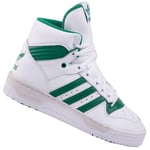 Adidas Originals Rivalry Top Ten Hi Trainers Fashion Shoes White Green New 40