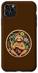 Coque pour iPhone 11 Pro Max Paresseux Sloth en tant qu'enseignant de yoga, méditation en position lotus