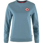 Fjällräven 1960 Logo Badge Sweater Women sweatshirt Dawn Blue-543 XS - Fri frakt