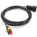 vhbw Câble basse tension tondeuses à gazon/robots compatible avec Husqvarna Automower 105, 310, 315, 315X, 320, 330X, 420, 430X - 3 m