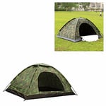 Tent in a Bag Nature Green Tent Suitable for 4 People 200 x 200 x 150cm & LED Keychain Torch