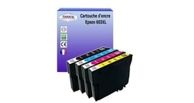 4 cartouches d'encre compatibles avec 603xl pour epson xp-2100, xp-2105, xp-3100 -t3azur