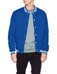 Urban Classics Men's College Sweatjacket Jacket, Blue (Royal 00205), X-Small