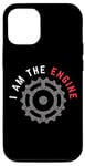 Coque pour iPhone 15 Pro Grunge Vélo de montagne I Am The Engine pour VTT Trail Riding