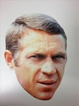Steve Mcqueen 'the King Of Cool' Fun Card Single Party Face Mask