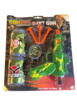 COMBAT MISSION DART GUN ARMY GAME TINS COMPASS AND PISTOL WITH DARTS