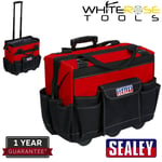 Sealey Tool Storage Bag on Wheels 450mm Heavy-Duty Internal/External Pockets