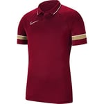 Nike CW6104-677 Academy 21 Polo Polo Shirt Men's Team RED/White M