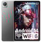 Blackview Tablette 10 Pouces Tab70 WiFi, Tablette Android 14 2,0 GHz avec 8Go + 64Go(TF 2To) Quad-Core, Tablette Tactile avec WiFi 6 BT5.0, 6580mAh, Widevine L1/GMS