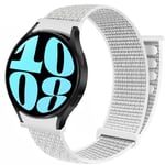 Nylon armbånd No-Gap Samsung Galaxy Watch 6 (40mm) - Summit White