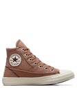 Converse Chuck Taylor All Star Patchwork Canvas Hi-Tops - Brown, Brown, Size 4, Women