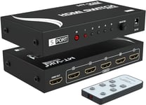 Commutateur HDMI 4 K 5 en 1 avec télécommande Infrarouge, MT-ViKI SW501 Sélecteur de boîte 5x1 pour Xbox Nintendo PS3 PS4