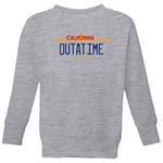 Back To The Future Outatime Plate Kids' Sweatshirt - Grey - 3-4 Years - Grey