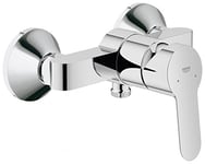 GROHE BauEdge | Bathroom Faucet - Single Lever Shower Mixer, Integrated Check Valve | Chrome | 23333000