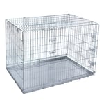Double Door bur - Storlek XL: B 78 x D 118 x H 84 cm