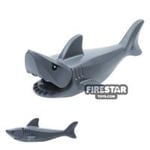 LEGO Animal Minifigure Shark with Gills and Black Eyes