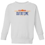 Back To The Future Outatime Plate Kids' Sweatshirt - White - 3-4 Years - White