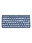 Logitech K380 Multi-Device Bluetooth Keyboard for Mac - keyboard - QWERTZ - German - blueberry - Tastatur - Tysk - Blå