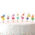 Amscan 9918346 - Peppa Pig Kids Birthday Party Candles on Wooden Picks - 7 Pack