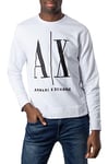 Armani Exchange Men's Icon Project Sweatshirt, White, L UK