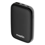 Maplin 10000mAh PD Quick Charge 3.0 USB-C USB-A Power Bank for all Phones, Tablets, Cameras inc iPhone 15 14 13 12, iPad Air Mini, Airpods, Samsung Galaxy, Huawei, Google Pixel etc