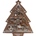 Pepparkaksformar 10-pack små Silver