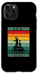iPhone 11 Pro Funny Born To Go Fishing Bass Fish Fisherman Boys Kids Case