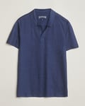 Vilebrequin Pyramid Linen Jersey Polo Bleu Marine