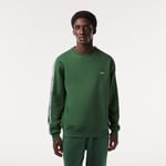 Lacoste Sweatshirt Jogger homme classic fit avec bandes siglées en molleton Taille L Vert Foncé