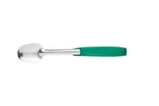 MasterClass Colour-Coded Catering-Quality Stainless Steel Salad Server Spoon, 30 cm (12 inches) - Green (Vegetarian)