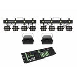 Eurolite Set 2x LED KLS-180 &  2x LED WF-40 & Color Chief DMX LED Controller