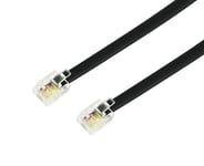 Câble Ethernet RJ-11 mâle vers Ethernet RJ-11 mâle Temium 10 m Noir
