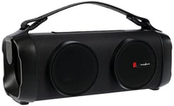 Nedis Bluetooth® Party Boombox | 5 hrs | 2.0 | 16 W | Media playback: AUX/USB | Linkable | Carrying handle | Party lights | Black