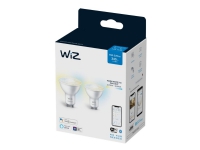 WiZ Whites - LED-pære for søkelys - form: PAR16 - GU10 - 4.7 W (ekvivalent 50 W) - klasse F - varm hvitfarge til dagslys - 2700-6500 K (en pakke 2)