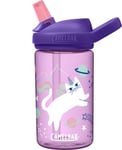 Eddy+ Kids BPA-Free Water Bottle with Straw, 14oz, Kosmic Kitties