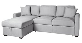 Habitat Reagan Left Hand Storage Chaise Sofa Bed - Grey