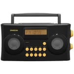 PR-D17 Radio de poche fm, am, fm aux synthèse vocale, touche sensitive, fonction réveil noir - Sangean