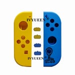 Bleu Jaune - Boîtier De Remplacement Pour Nintendo Switch, Joycon, Oled, Blanc, Original, Avec Bouton Sr Sl, Bleu, Jaune
