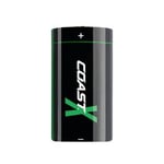 Coast CR123 3V USB-C uppladdningsbart batteri 1100mAh (4 st.) – Certifierat CarbonNeutral® (CO2-neutralt)
