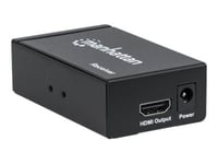 Manhattan 1080p HDMI Extending Receiver Unit, Receives One Input Signal from Transmitter up to 50m, Single Ethernet Cable per Receiver, use with 2078